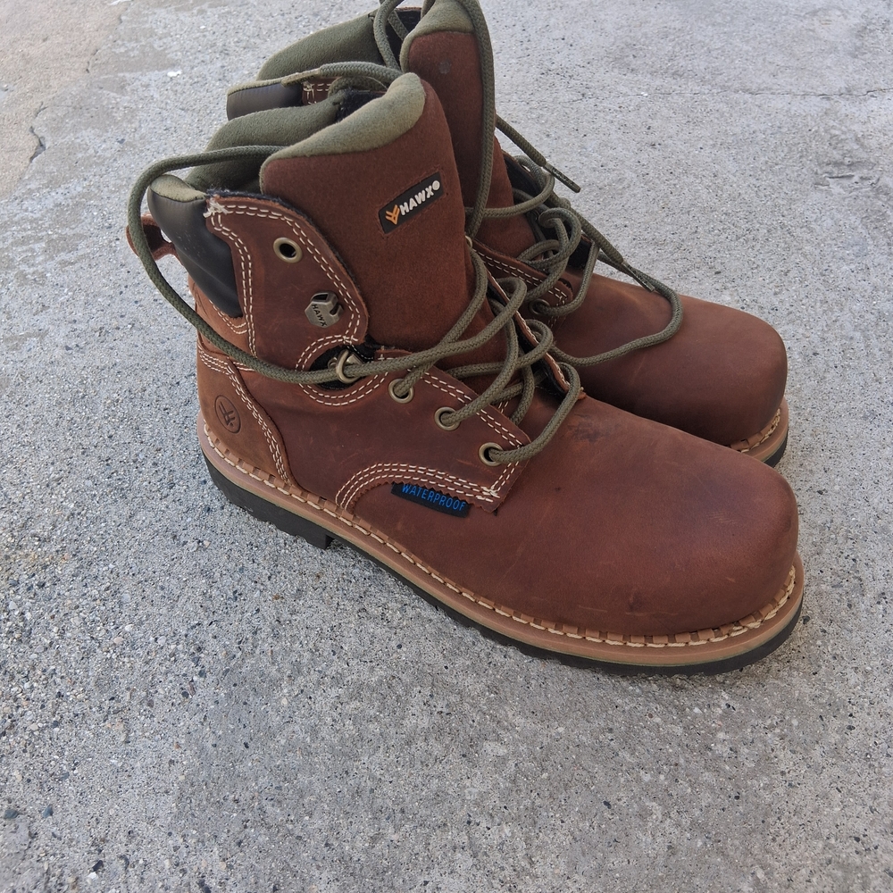 Wolverine Men's Brown Leather Work Boots